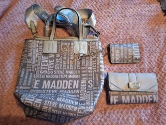 Blue Steve Madden Handbag and Wallet