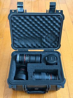 Rokinon 4-Lens Cinema Kit – Sony E Mount + Hard Case