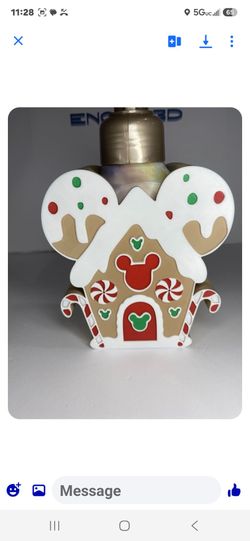 Mickey Mouse Gingerbread House Soap Dispenser Topper