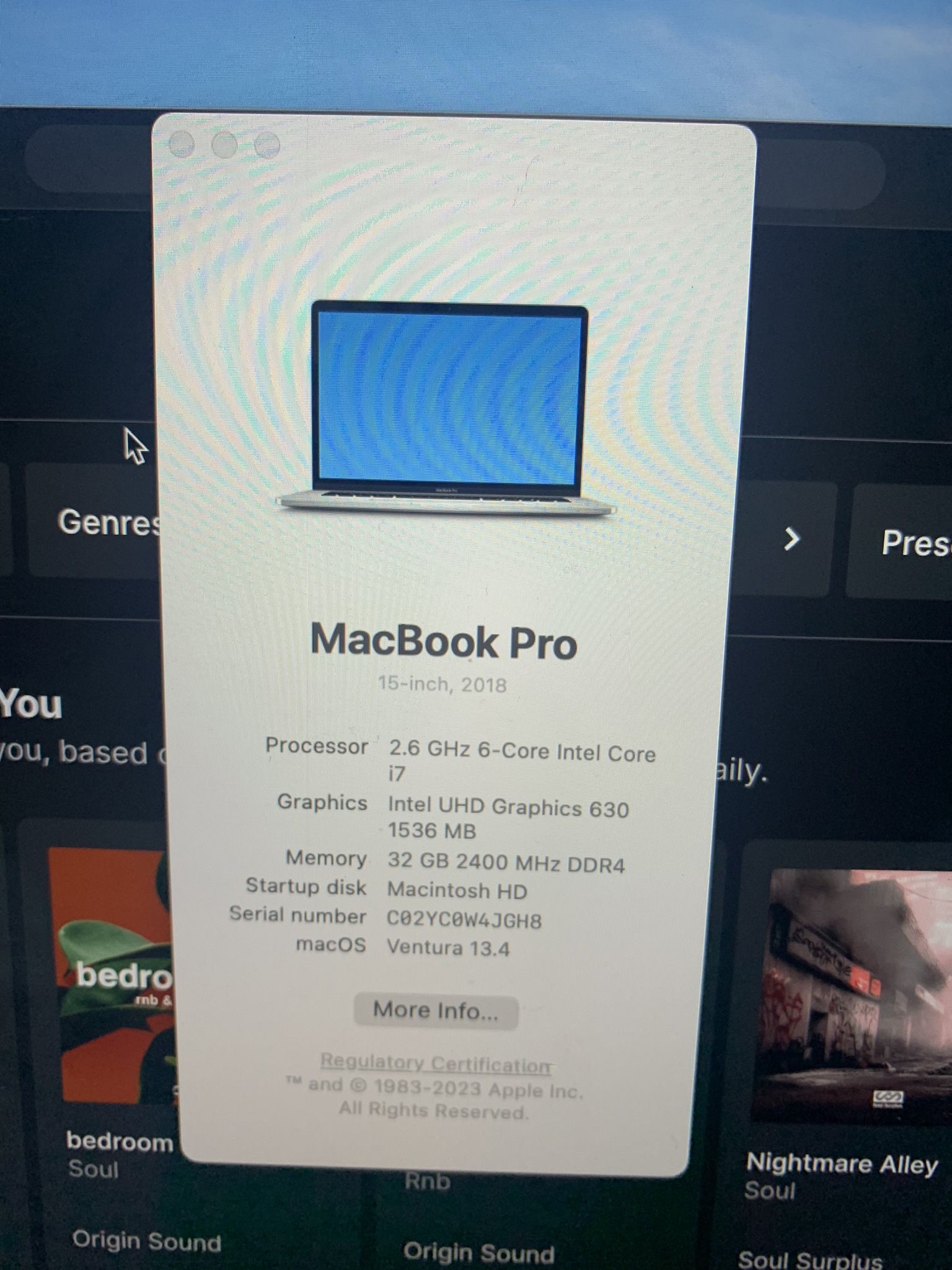 Macbook Pro 2018