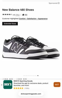 New Balance 480 Low-Top Sneakers