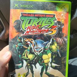Original Xbox Complete Teenage Mutant Ninja Turtles 3 Mutant Nightmare  