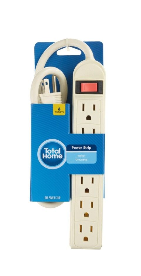 Total Home 6 Outlets Power Strip