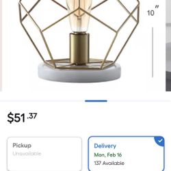 Table Lamp With Marble Base