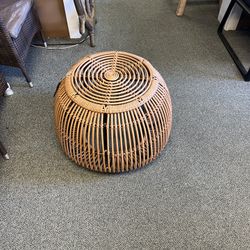 Stool: FB0016 Faux Bamboo Stool / Ottoman SKU YUFB2A