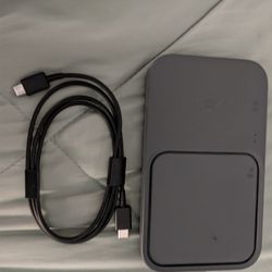 Samsung 15W Duo Fast Wireless Charger Pad - Dark Gray 