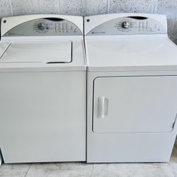 Washer Dryer GE Top Load Heavy Duty Super Capacity FREE DROP OFF🔥