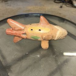 Vintage Handmade Flute Fish 