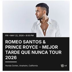 ROMEO SANTOS BOLETOS 