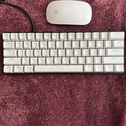 Laptop Accessories (Huntsman Mini Keyboard/ Apple Magic Mouse)