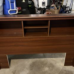 Headboard, Queen, Includes Bookshelves 