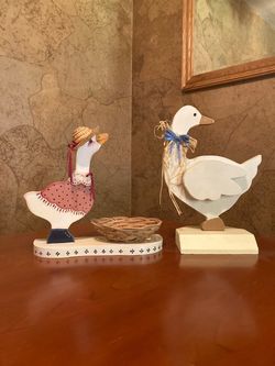 Hand Painted Duck Decor