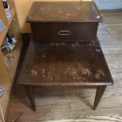 Vintage wood tables