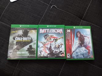 XBOX ONE video Game Set Of 3