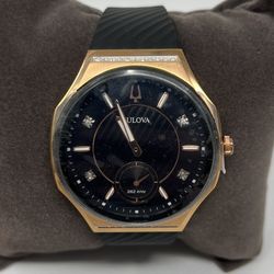 Bulova Women's CURV Rose Gold Diamond Watch