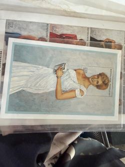 Commemorative princess diana stamps