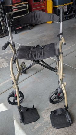 Rollator/walker gold tone