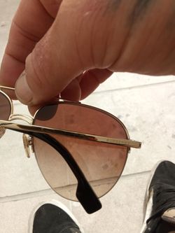 Burberry Aviator Sunglasses Gold Frame