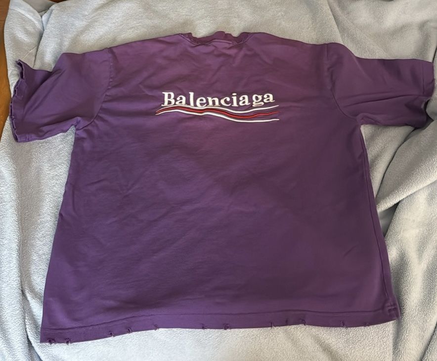 Balenciaga Distressed T Shirt