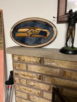 Custom, Handmade Seattle Seahawks wooden wall plaque