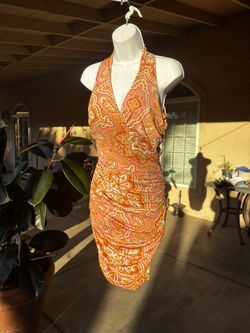 INC ruched Midi Dress Size MEDIUM 