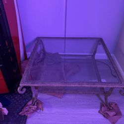 Free Glass/ Metal Table