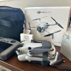 DJI Mini 4 Pro Fly More Combo Camera Drone with RC 2 Remote and 128GV SD card