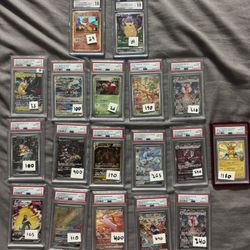 Pokemon PSA Slabs - Mint Condition TCG Trading Cards