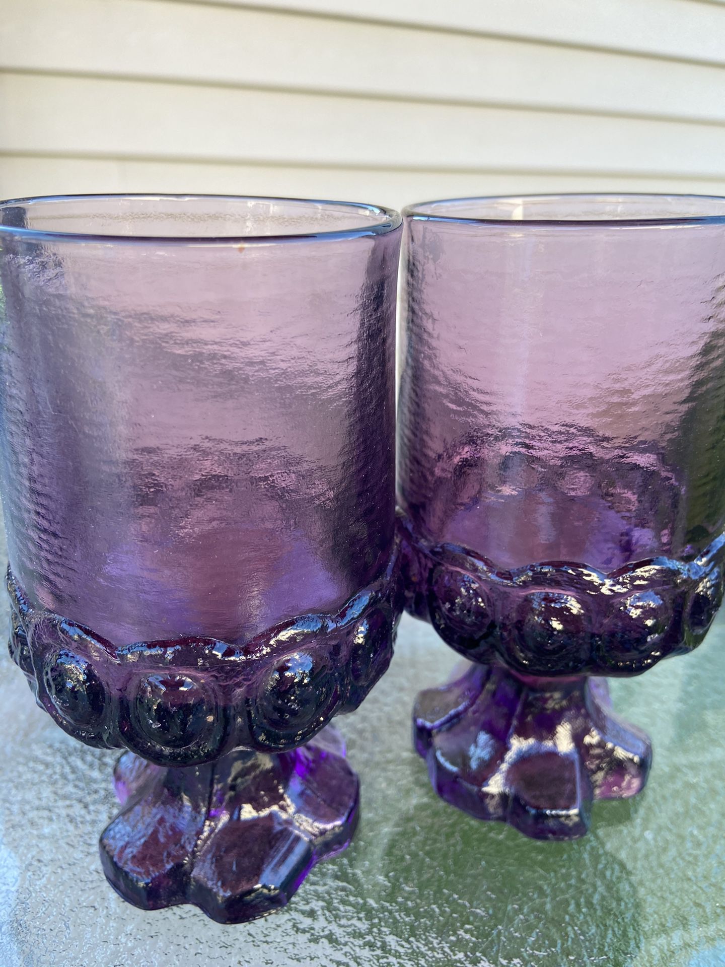 Purple glass set (2)