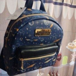 New Navy Blue Harry Potter Mini Backpack Quidditch