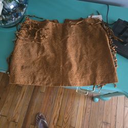 Leather Mini Skirt Foerver 21