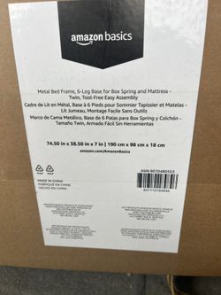 Metal Twin Bed Frame. New In Box