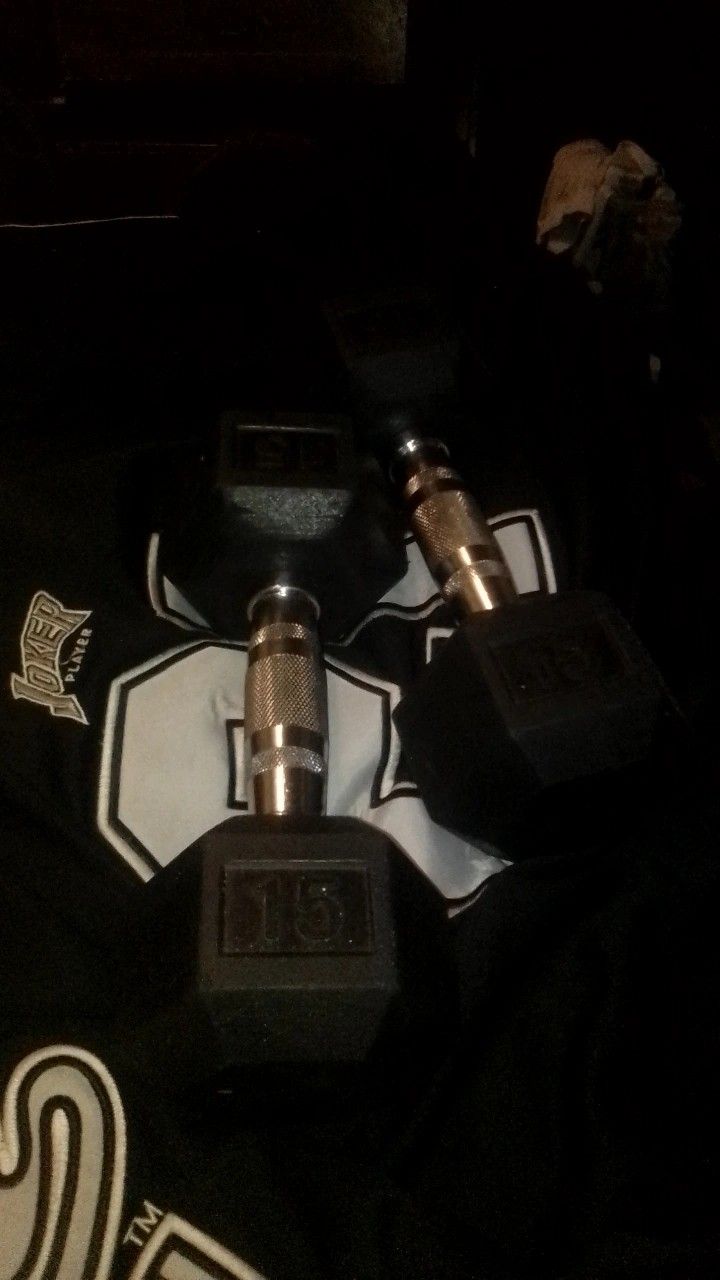 2  15lb Dumbbells  Gettin All New Dumbells So Trying To Get Rid Of These