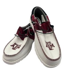 NEW Hey Dude Texas A & M Aggies shoes Men’s  14 Collegiate  collection NWT