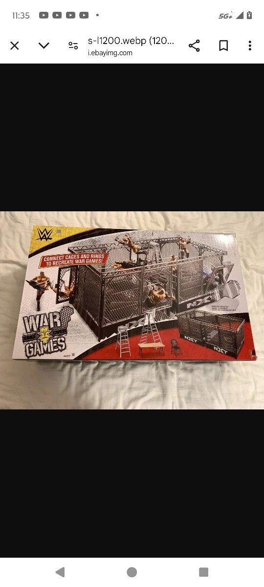 Wwe War Games Wrestling Ring Brand New Mint Condition In Box $120
