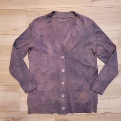Elliott Lauren Cardigan Size L Purple Tie-Dye
