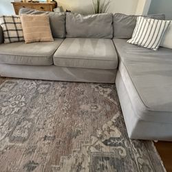 West Elm 2-piece Chaise Sectional 101”