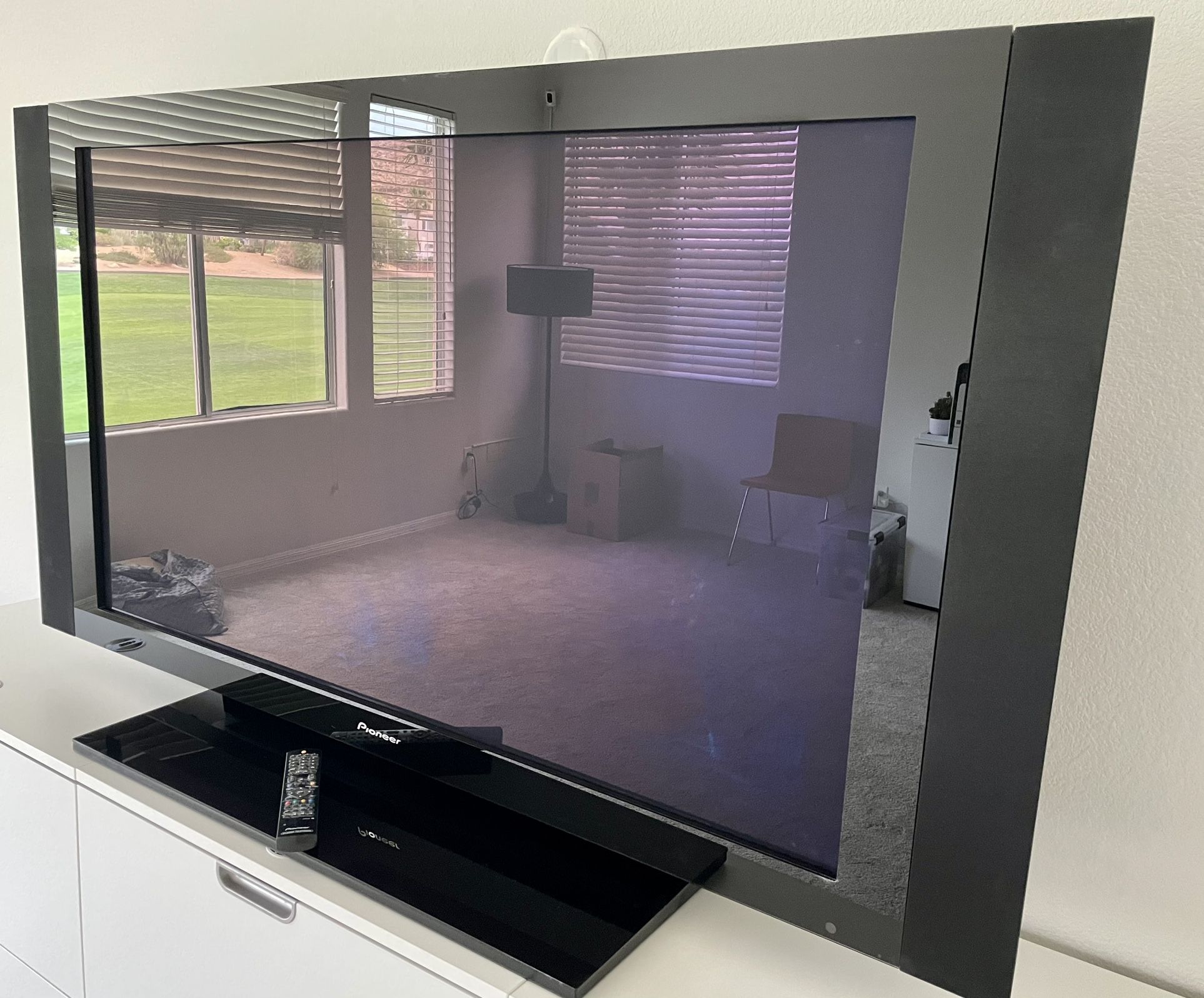 REDUCED! Pioneer 60” Plasma TV with Speakers and Stand (PDP-LX608A)