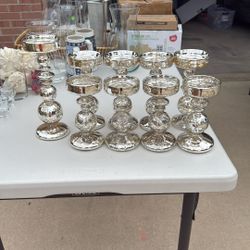 Mercury Glass Candle holders