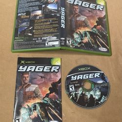 YAGER (2004, Original Microsoft Xbox) Complete W/ Manual TESTED