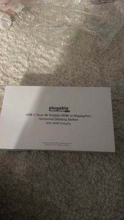 Brand New Sealed Plugable USB-C Dual 4K Docking Station