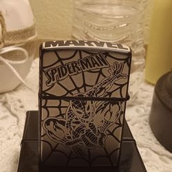 Spider-Man Zippo Engraved Brand New With Box Never Fired Rare