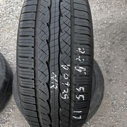 2 TIRES 99% 225/55/17