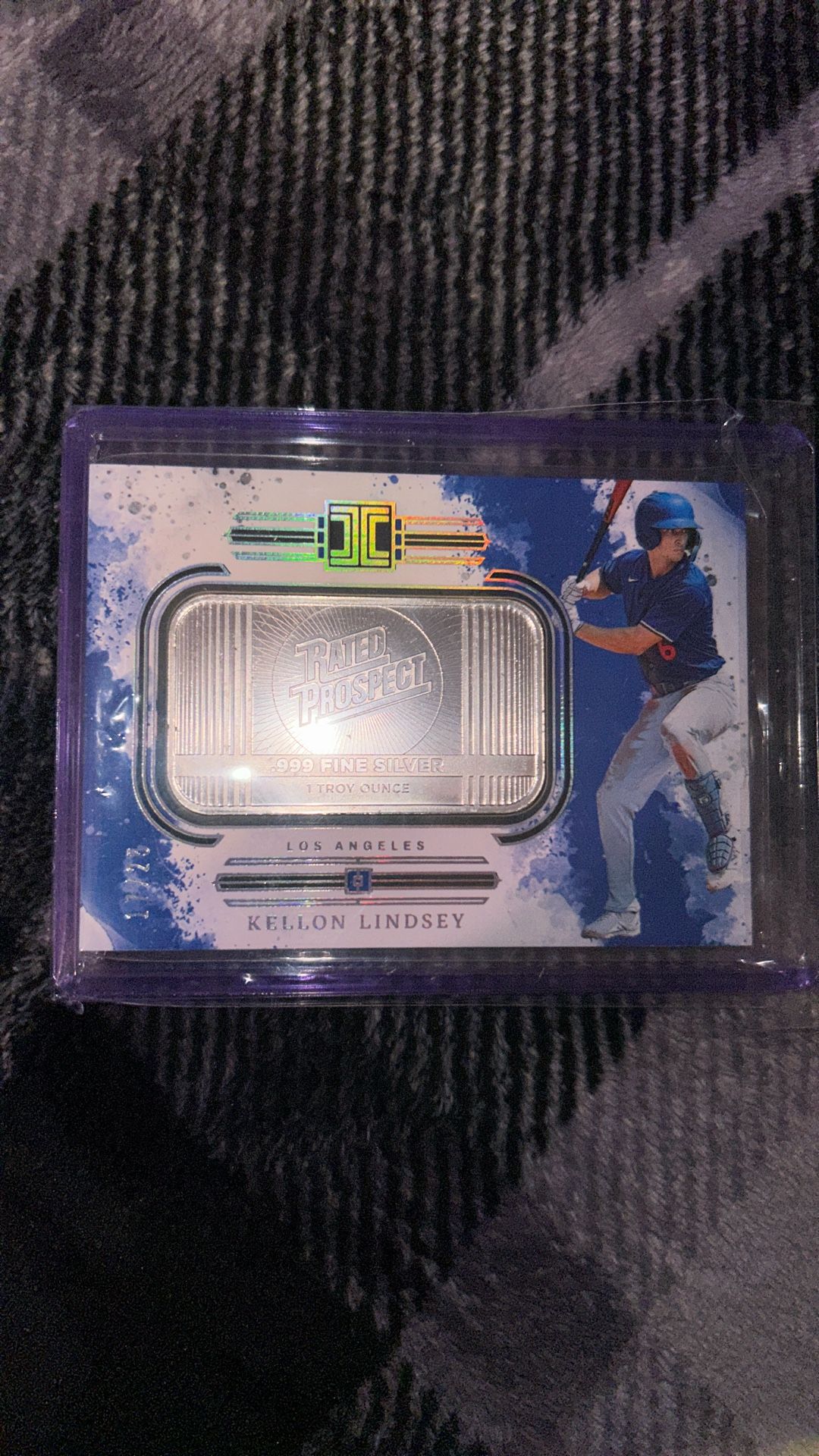 2025 Panini Impeccable Kellen Lindsey, One Troy Ounce Silver Bar 17/25