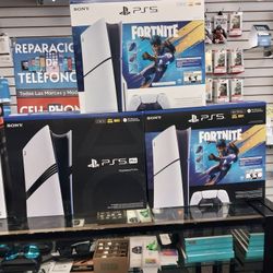 PS5 Pro, disco de Fortnite PS5, Fortnite Disc Bundle, pagos iniciales desde $0 hasta $49. 

