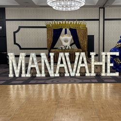 Marquee Letters , Back drop Balloons