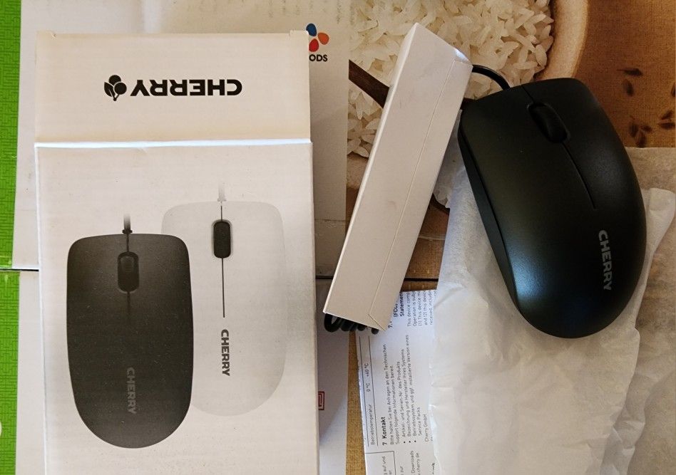 New Cherry USB Wired Mouse for PC Mac Laptop Desktop Computer Windows MacOS Macbook Surface Notebook