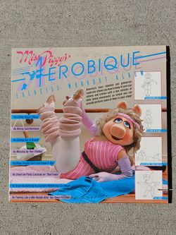 Miss Piggy's Aerobique Exercise Workout Album Vinyl Lp w/ POSTER