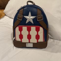 Captain America Loungefly Mini Backpack: Marvel Avengers