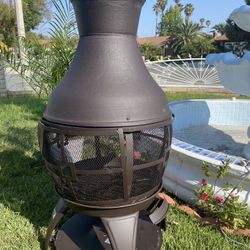 Brand New Patio Wood Chimney Metal Frame 